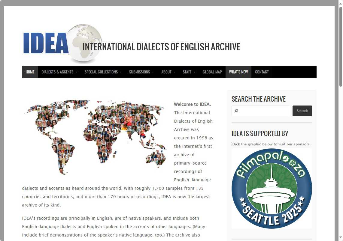 IDEA-全球英语方言档案馆