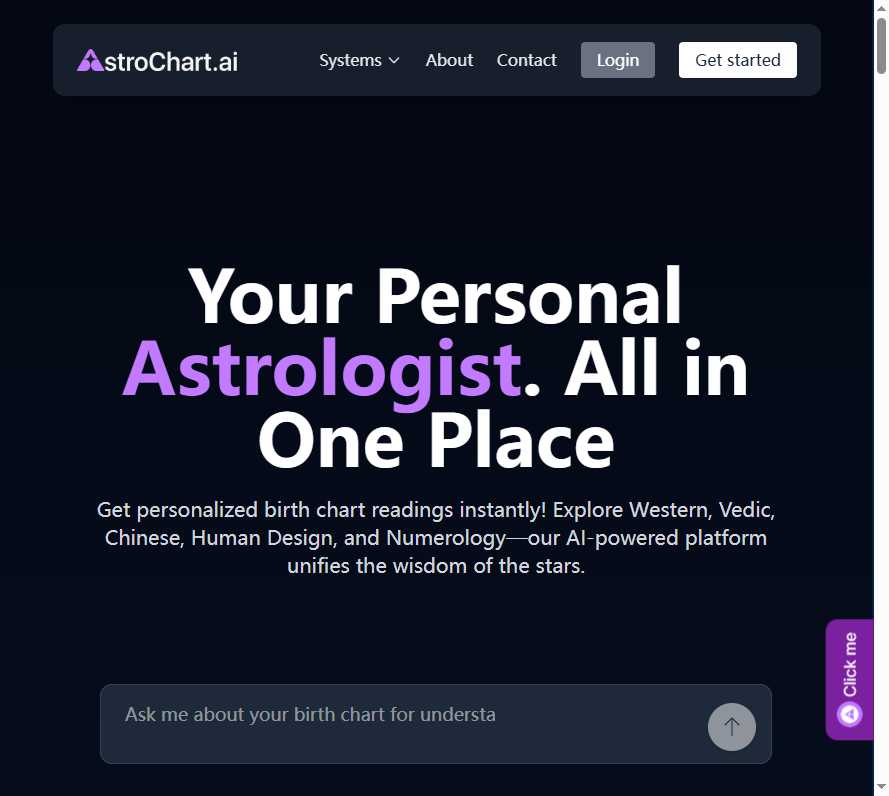 AstroChart.ai 网站截图